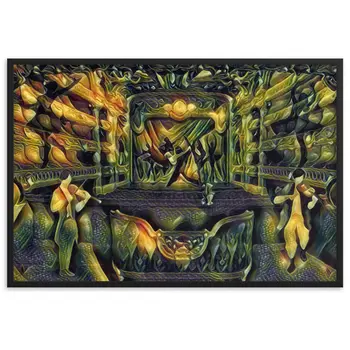 WHEN YOUR SENSES DANCE WITH MY MOMENTS JL.AK Velvet Edition Framed Poster