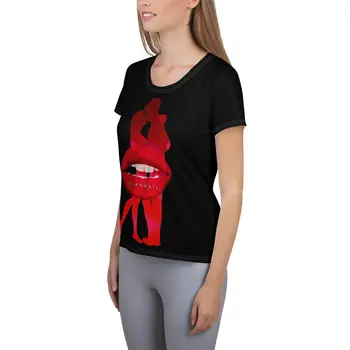 THE KISS Women's Athletic T-shirt by Gianneli