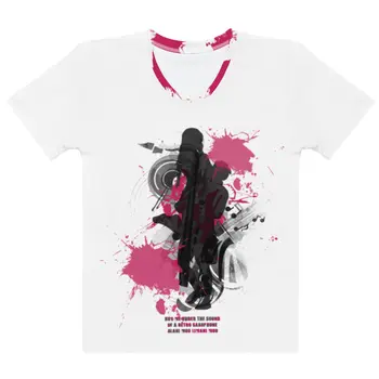 RETRO SAXOPHONΕ Women's T-shirt by Gianneli