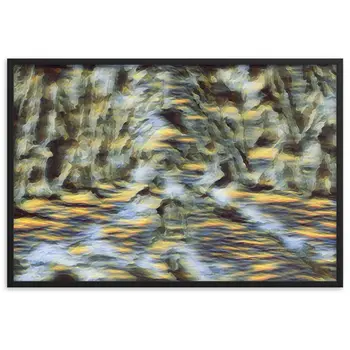 LOVE IS WHEN YOU CAN SEE WITHIN ME A.K Velvet Edition Framed Poster