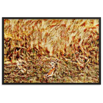 DANCE ME LIKE THE RAIN THAT BURNING OUT THE FIRE AROUND ME Framed Poster