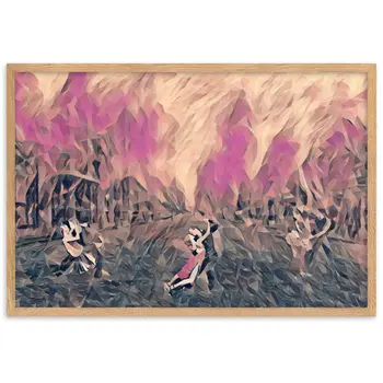 DANCE ME LIKE THE RAIN THAT BURNING OUT THE FIRE AROUND ME Framed Poster