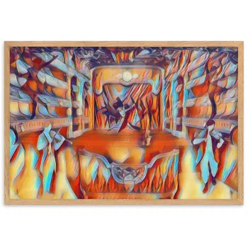 WHEN YOUR SENSES DANCE WITH MY MOMENTS JL.AK Velvet Edition Framed Poster