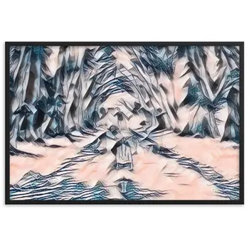 LOVE IS WHEN YOU CAN SEE WITHIN ME A.K Velvet Edition Framed Poster