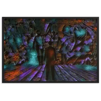 I SAW MY ENTIRE LIFE PASS THROUGH YOUR EYES Velvet Edition Framed Poster