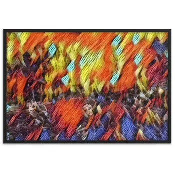DANCE ME LIKE THE RAIN THAT BURNING OUT THE FIRE AROUND ME Velvet Framed Poster