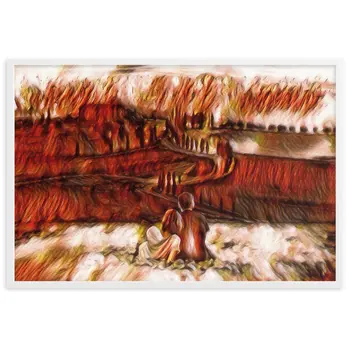 SEEING THE DAWN THROUGH THE DREAM SUPERIOR Framed Poster