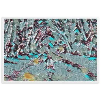 LOVE IS WHEN YOU CAN SEE WITHIN ME A.K Velvet Edition Framed Poster