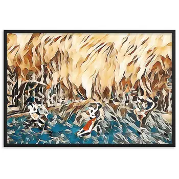 DANCE ME LIKE THE RAIN THAT BURNING OUT THE FIRE AROUND ME Framed Poster