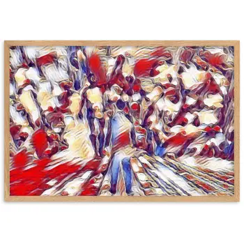 I SAW MY ENTIRE LIFE PASS THROUGH YOUR EYES Velvet Edition Framed Poster