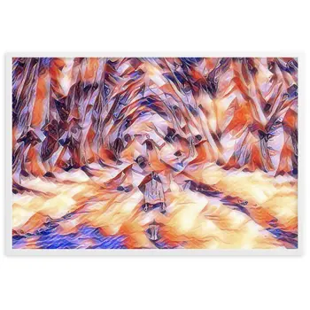 LOVE IS WHEN YOU CAN SEE WITHIN ME A.K Velvet Edition Framed Poster