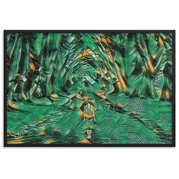 LOVE IS WHEN YOU CAN SEE WITHIN ME A.K Velvet Edition Framed Poster