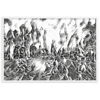DANCE ME LIKE THE RAIN THAT BURNING OUT THE FIRE AROUND ME Velvet Framed Poster
