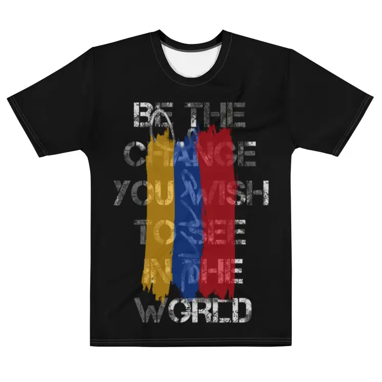 BE THE CHANGE Men's t-shirt by Gianneli