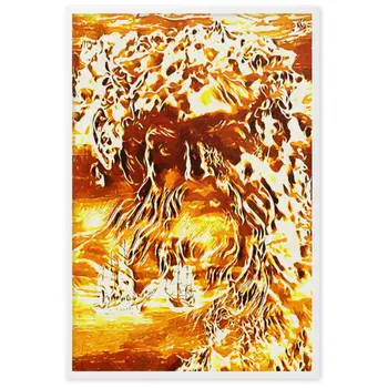 WHEN POSEIDON ASKED THE WAVES TO DANCE Superior Framed Poster