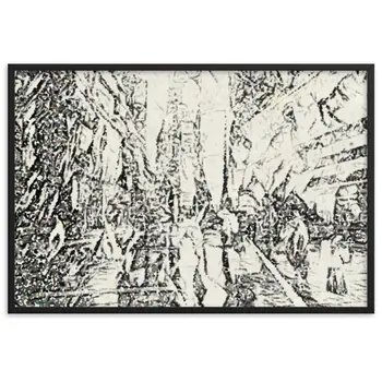 WHEN YOUR KISS WATERED ALL MY SENSES Superior Framed Poster