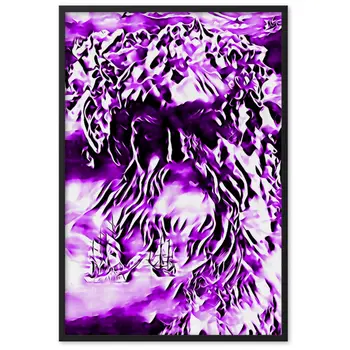 WHEN POSEIDON ASKED THE WAVES TO DANCE Superior Framed Poster