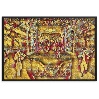 WHEN YOUR SENSES DANCE WITH MY MOMENTS JL.AK Velvet Edition Framed Poster