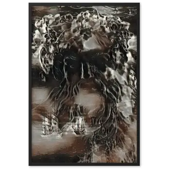 WHEN POSEIDON ASKED THE WAVES TO DANCE PREMIUM Framed Poster