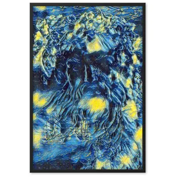 WHEN POSEIDON ASKED THE WAVES TO DANCE Superior Framed Poster