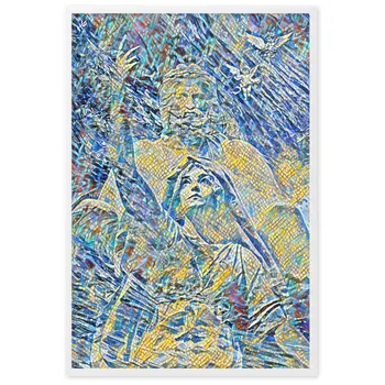 THE DAY THAT IT RAINED JASMINE IN POSEIDON'S HUG V2 Superior Framed Poster