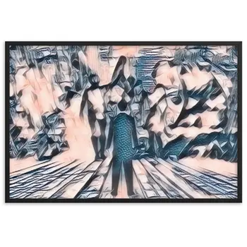 I SAW MY ENTIRE LIFE PASS THROUGH YOUR EYES Velvet Edition Framed Poster