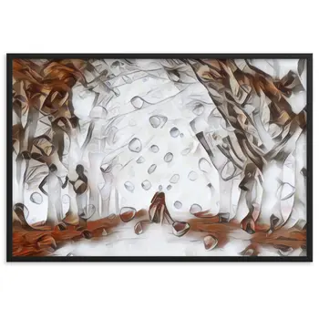TO SEE MY HEART YOU MUST FIRST DIVE INTO MY TRUTH J.L PREMIUM Framed Poster