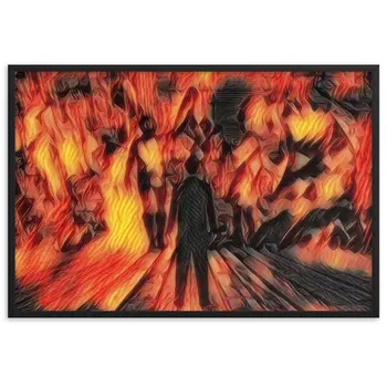 I SAW MY ENTIRE LIFE PASS THROUGH YOUR EYES Velvet Edition Framed Poster