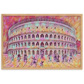 UNA SERATA AL COLOSSEO V2 Superior Framed Poster