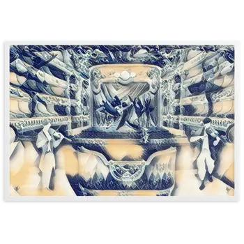 WHEN YOUR SENSES DANCE WITH MY MOMENTS JL.AK Velvet Edition Framed Poster