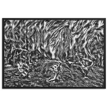 DANCE ME LIKE THE RAIN THAT BURNING OUT THE FIRE AROUND ME Framed Poster