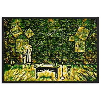 JUST BEFORE PYTHAGORAS REDUCES PLANET'S DISTANCES Superior Framed Poster