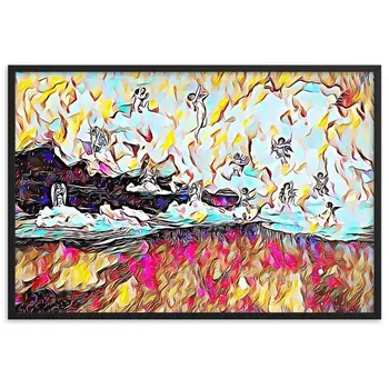 CUPID AND PSYCHE Superior Framed Poster