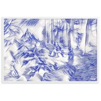 AMONG THE FOUR SEASONS YOU ARE THE FIFTH SENSE Superior Framed Poster