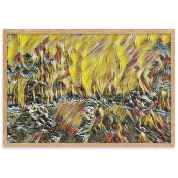 DANCE ME LIKE THE RAIN THAT BURNING OUT THE FIRE AROUND ME Velvet Framed Poster