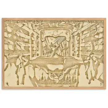 WHEN YOUR SENSES DANCE WITH MY MOMENTS JL.AK Velvet Edition Framed Poster