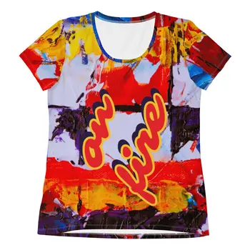 ON FIRE Women's T-shirt by Gianneli
