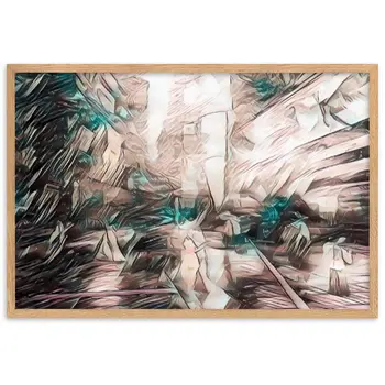 WHEN YOUR KISS WATERED ALL MY SENSES PREMIUM Framed Poster