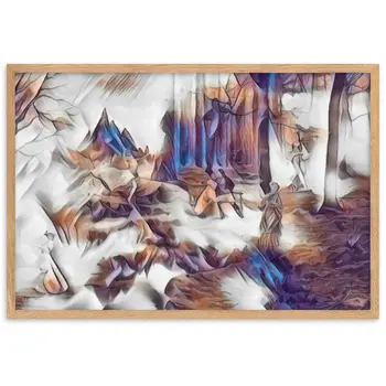 AMONG THE FOUR SEASONS YOU ARE THE FIFTH SENSE PREMIUM Framed Poster