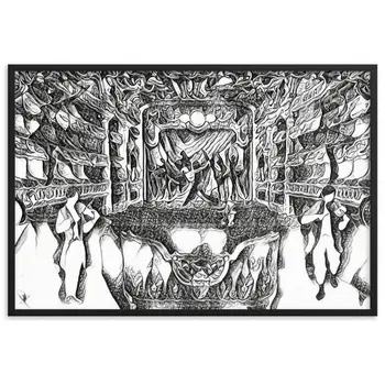 WHEN YOUR SENSES DANCE WITH MY MOMENTS JL.AK Velvet Edition Framed Poster