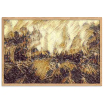 DANCE ME LIKE THE RAIN THAT BURNING OUT THE FIRE AROUND ME Velvet Framed Poster