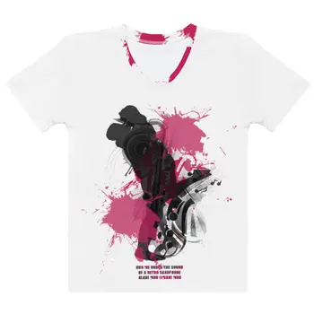 RETRO SAXOPHONΕ Women's T-shirt by Gianneli