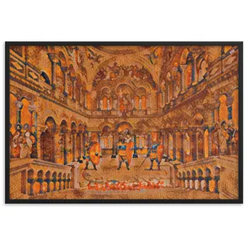 BYZANTIUM V2 Velvet Framed Poster