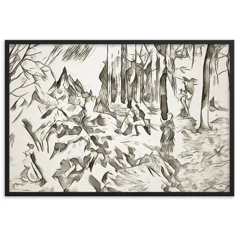 AMONG THE FOUR SEASONS YOU ARE THE FIFTH SENSE Superior Framed Poster