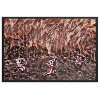 DANCE ME LIKE THE RAIN THAT BURNING OUT THE FIRE AROUND ME Framed Poster