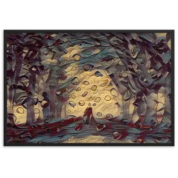 TO SEE MY HEART YOU MUST FIRST DIVE INTO MY TRUTH J.L PREMIUM Framed Poster