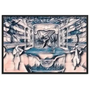 WHEN YOUR SENSES DANCE WITH MY MOMENTS JL.AK Velvet Edition Framed Poster