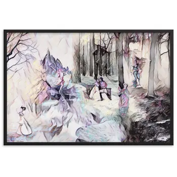 AMONG THE FOUR SEASONS YOU ARE THE FIFTH SENSE UPPER Framed Poster