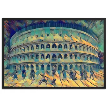 UNA SERATA AL COLOSSEO V2 Superior Framed Poster