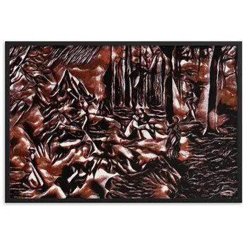 AMONG THE FOUR SEASONS YOU ARE THE FIFTH SENSE TALE Framed Poster